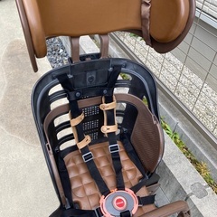 ヘッドレスト付チャイルドシート搭載limini 子供乗せ 自転車 20インチ 2017年製 後輪新品