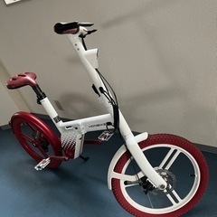 HONBIKE ホンバイク チェーンレス電動自転車 WHITE/RED