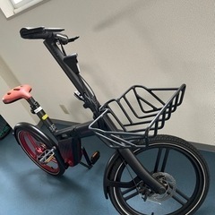 HONBIKE ホンバイク チェーンレス電動自転車 折り畳み自転車 BLACK/RED