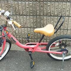 People　自転車　ピンク