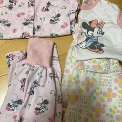 100 ミニー　パジャマ　セット　子供　用品 キッズ用品 子供服