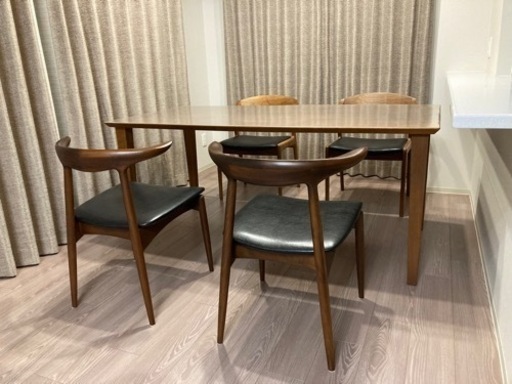［サカミツ家具］ダイニング5点セット