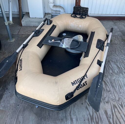 MIGHTY BOAT HM-1 オール付き 空気入れ付き ボート アウトドア 川