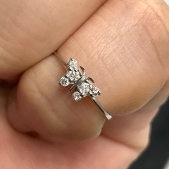 売り切れました。K18 18金 ダイヤモンドリング 0.7g ダイヤ 0.08ct