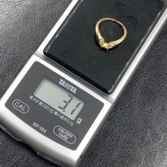 売り切れました。K18 18金 ダイヤモンドリング 3.1g ダイヤ 0.22ct 約10号