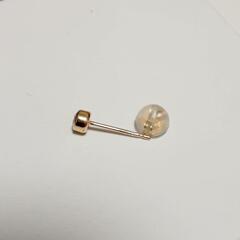 18金 モアサナイト ダイヤモンド ピアス