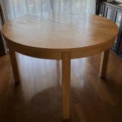 IKEA 円形ダイニングテーブル　拡張タイプ
