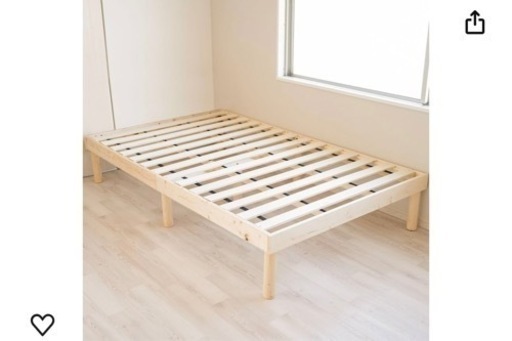 【新品未使用】セミダブル　すのこ　マットレス付き2点セット