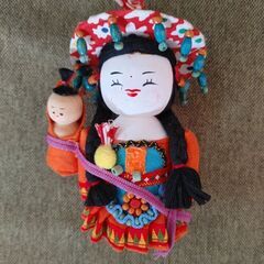 中国 民族人形 高さ13cm 横6cm