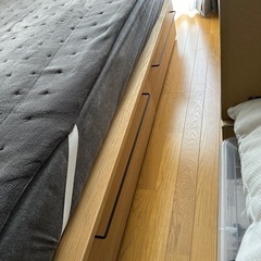 ※取引中　無印良品　ダブルベッド一式　マットレス＆ベッド下収納＆掛け布団付き　【22万相当】　