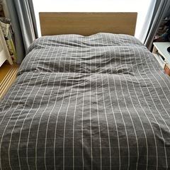 ※取引中　無印良品　ダブルベッド一式　マットレス＆ベッド下収納＆掛け布団付き　【22万相当】　