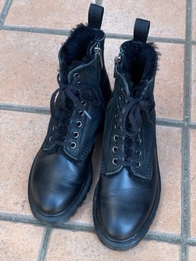 ドクターマーチン 23.5～24.0 37 Dr.Martens 革ファー 靴 ブーツ