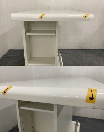 ニトリ/NITORI バーカウンター パース135 エナメルUV塗装 ホワイト