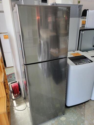 【SALE】SHARP　シャープ　2ドア冷蔵庫 (225L・右開き)　SJ-D23E-S　中古　リサイクルショップ宮崎屋住吉店24.5.17ｋ