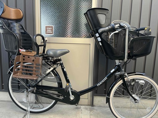 売切子供乗せ自転車マルイシフラッカーズ後ろ同乗器付き 税別¥29800 3段変速 オートライト　リユース車