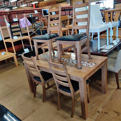 【愛品倶楽部柏店】大川家具 ダイニング5点セット TESTA