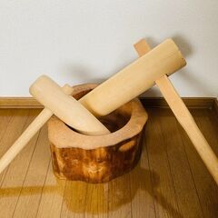 【お祝いに】ミニ杵と臼セット