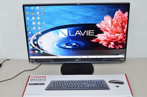 中古一体型パソコン NEC PC-GD277DEGA Windows11+office core i7-7500U/爆速SSD512GB/メモリ8GB/23.8インチ/4K/ブルーレイ/無線/テレビ機能