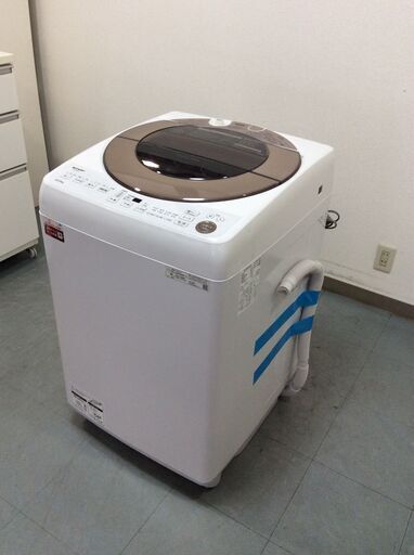 （5/6受渡済）YJT8464【SHARP/シャープ 10.0㎏洗濯機】美品 2022年製 ES-GV10F 家電 洗濯 簡易乾燥付