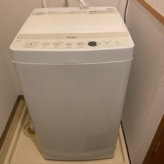 ハイアール洗濯機風乾燥機能付き4.5 2019年製