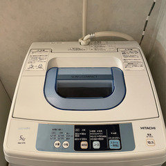 // 受付終了// ◆中古 0円◆ 日立 全自動洗濯機 5kg ...