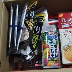 防災用食品、９品目、さばの味噌煮、ハンバーグ他いろいろ、買わない...