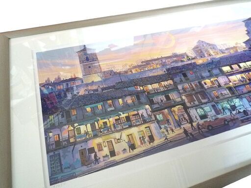 シルクスクリーン 笹倉鉄平 マヨール広場 24/250 額入り 中古 苫小牧西店 シルクスクリーン 笹倉鉄平 マヨール広場 24/250 額入り 中古 苫小牧西店