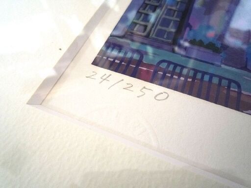 シルクスクリーン 笹倉鉄平 マヨール広場 24/250 額入り 中古 苫小牧西店