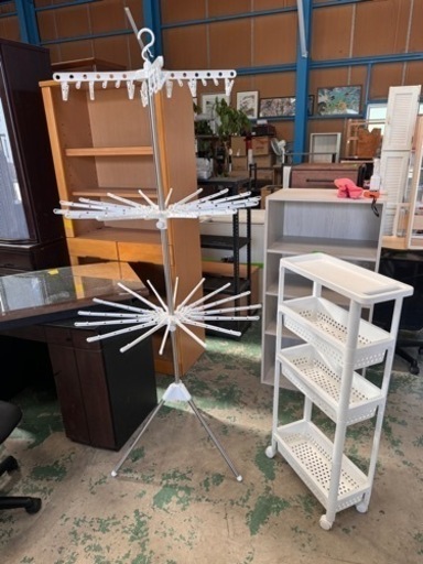 決まりました☆ランドリー用品のセット☆物干し☆隙間ラック☆格安☆中古☆配達相談可能☆早い者勝ち新生活に♪