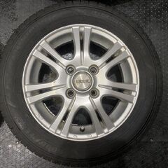 【GOODYEAR EfficientGrip ECO 155/65R13】夏タイヤ【REVERLINE 13インチ 4J4HPCD100+46】22年製 バリ溝 ekワゴン ムーヴ等　(VTH892)