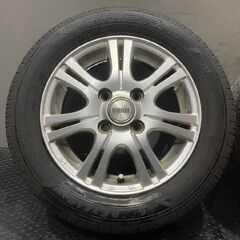 【GOODYEAR EfficientGrip ECO 155/65R13】夏タイヤ【REVERLINE 13インチ 4J4HPCD100+46】22年製 バリ溝 ekワゴン ムーヴ等　(VTH892)