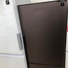 【6ヶ月保証付き】SHARPの2ドア冷蔵庫(SJ-PD27C-T...