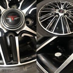 【BS ECOPIA NH100C 155/65R13】夏タイヤ【Weds TEAD 13インチ 4J4HPCD100+45】バリ溝 ブラポリ ekワゴン等　(VTH894) 