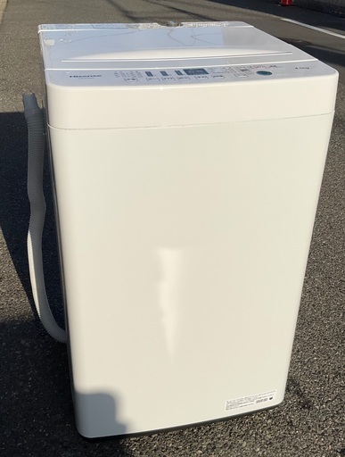 【RKGSE-139】特価！ハイセンス/4.5kg/全自動洗濯機/HW-E4503/中古/2020年製/当社より近隣地域無料配達