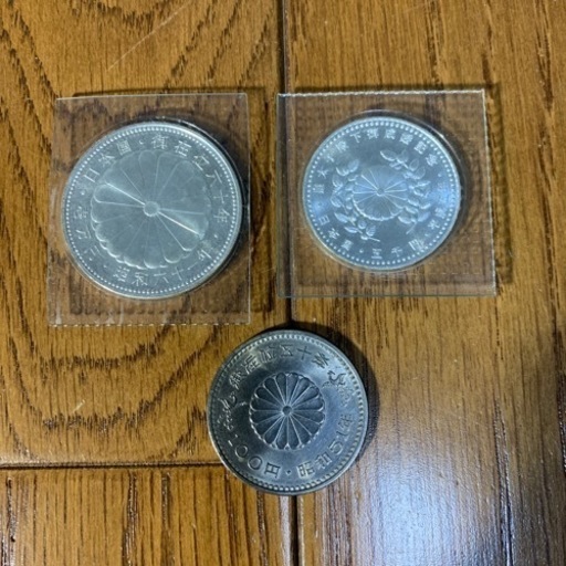 天皇陛下御在位60年記念銀貨　他セット