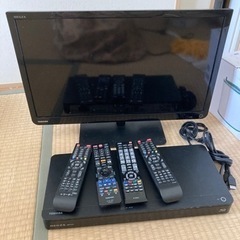 お取引完了TOSHIBA  REGZA 24型  テレビ&レコーダー 