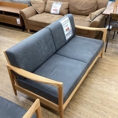 KC-26【新入荷　リサイクル品】ファルコ　2.5シーターソファ　アッシュ材　グレー KC-26【新入荷 リサイクル品】ファルコ 2.5シーターソファ アッシュ材