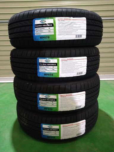 ○新品輸入タイヤ 2023年製○ミレバータイヤ165/55R154本セット  