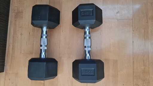 キッチン家電 TOP FILM Hexaganol dumbell pair-7.5 Kg each.