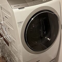 【無料譲渡】ドラム式洗濯機ES-A200-WL