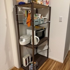 家具 DIYした茶色の棚