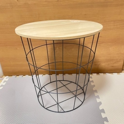 サイドテーブル ワイヤーバスケット (どー) 小山のテーブル