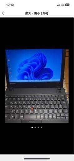モバイルパソコン　lenovo X121e windows11 SSD250
