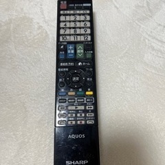 家電 テレビ リモコン SHARP AQUOS