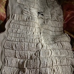 アンティーク　骨董　希少価値有り、東南アジアの部族の貝殻ビーズで作られたタペストリー（正確には使い方はわかりません）