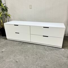 W 16320  IKEA 2段ワイドチェスト　たんす　ロータイ...