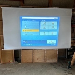 値下げ！プロジェクタースクリーン吊り下げ式 