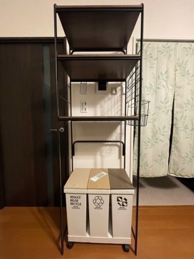 冷蔵庫ラック \u0026 分別ゴミ箱️