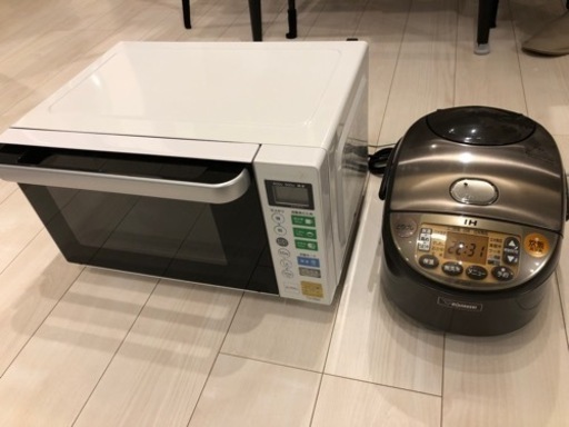 電子レンジ炊飯器セット