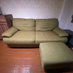 家具 ソファ 2〜3人掛けソファ、オットマン付
